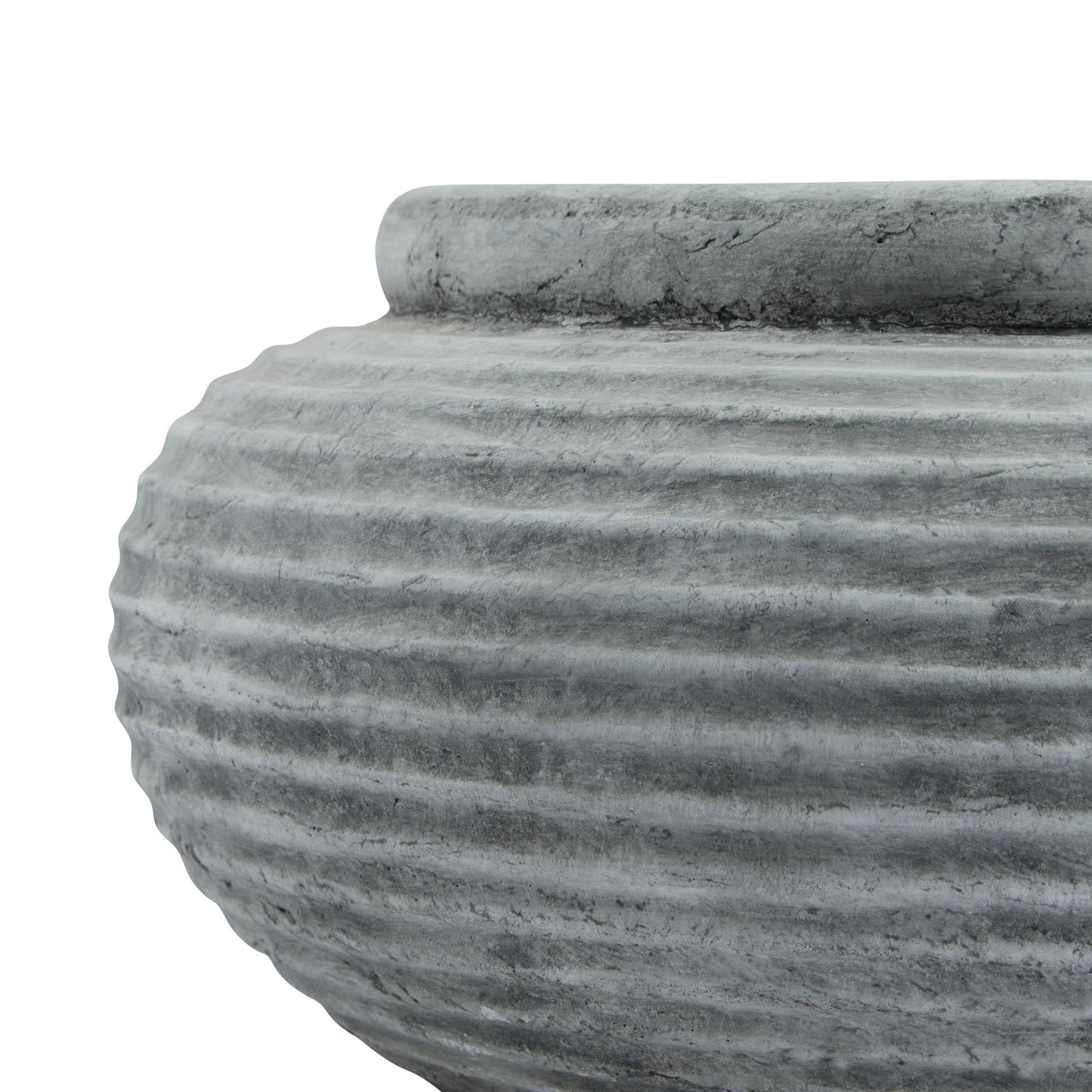 Maloy Round Ribbed Planter - Skandi London