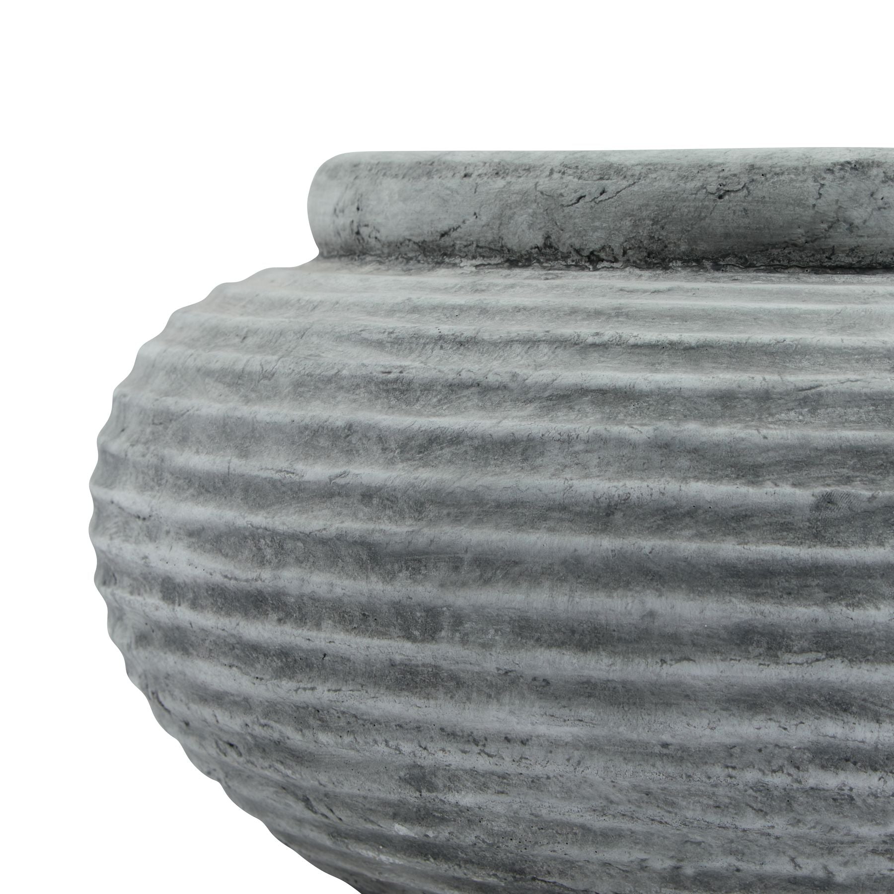 Maloy Round Ribbed Planter - Skandi London