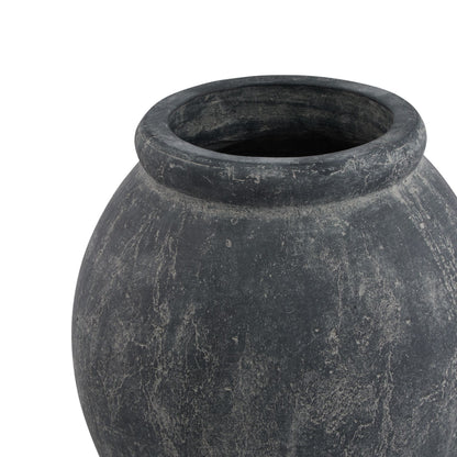 Malmo Grey Jar Shaped Planter - Skandi London