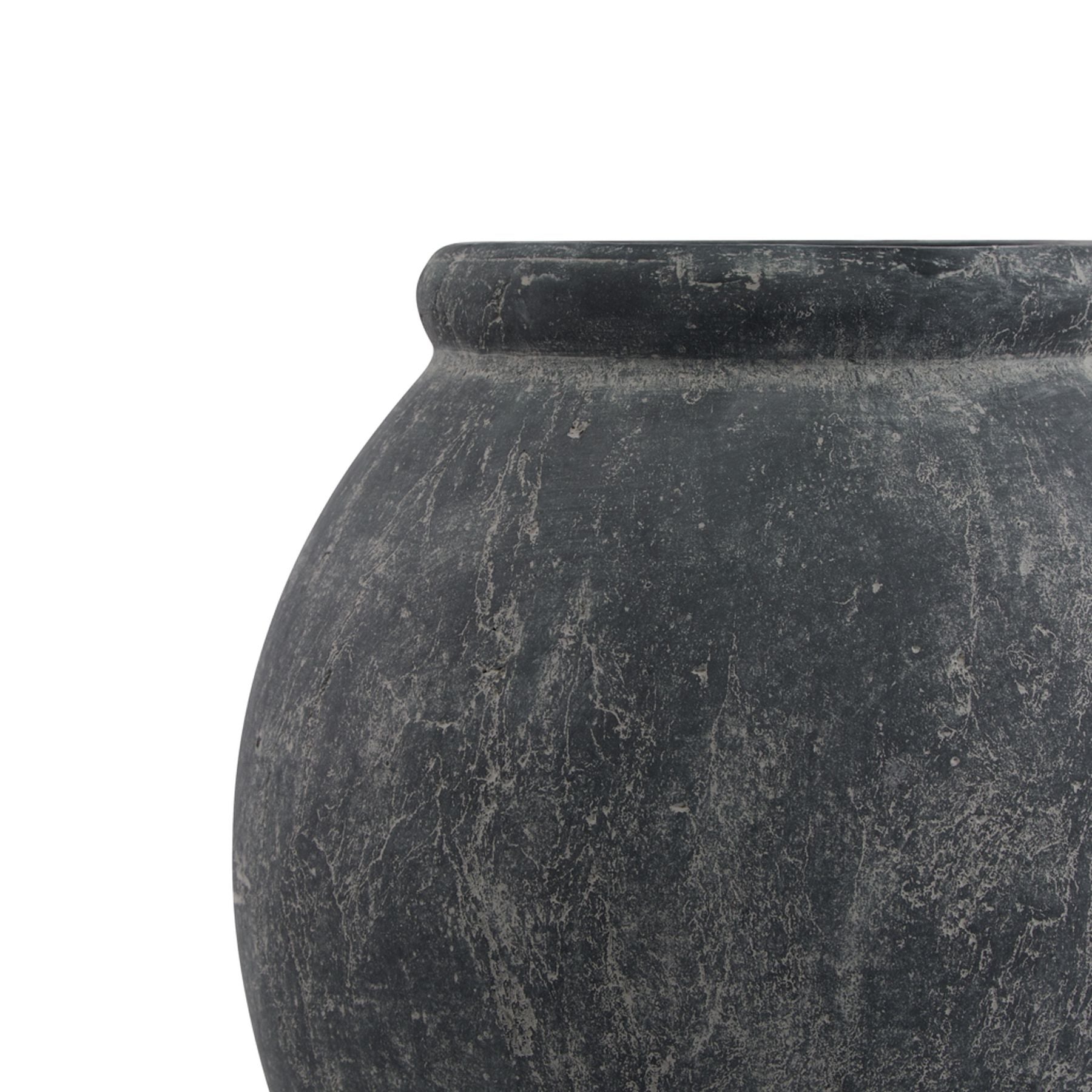 Malmo Grey Jar Shaped Planter - Skandi London