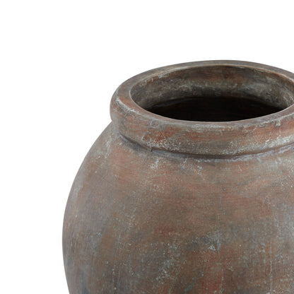 Lofoten Large Brown Jar Shaped Planter - Skandi London