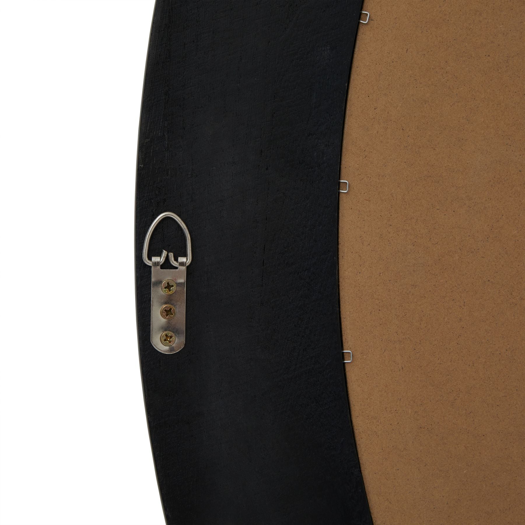 Skandi London Black Wood Round Framed Large Mirror - Skandi London