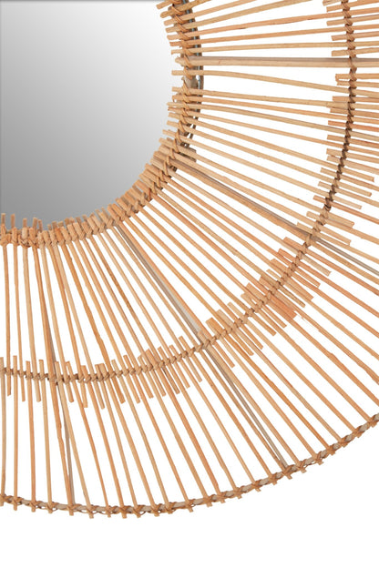 Barbro Natural Rattan Wall Mirror - Skandi London