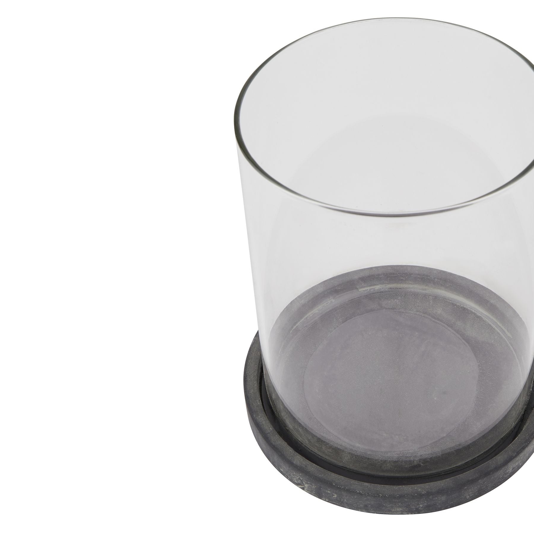 Malmo Grey Large Hurricane Lantern - Skandi London