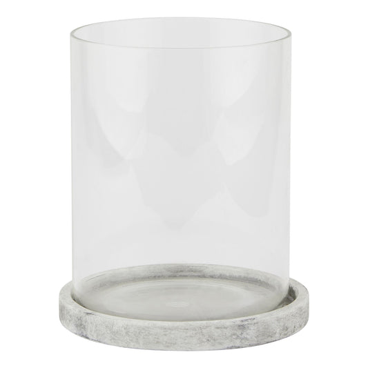 Maloy Stone Large Hurricane Lantern - Skandi London