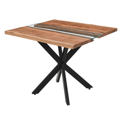 Live Edge Collection Square River Dining Table - Skandi London