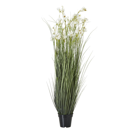 Large White Meadow Plant In Pot - Skandi London