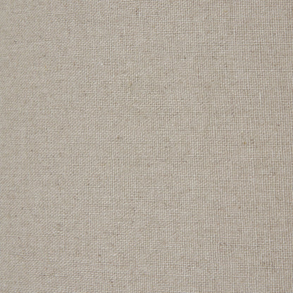 Squat White Beaded Ceramic Lamp With Linen Shade - Skandi London