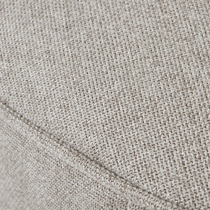 Lily Swivel Ottoman In Oatmeal Twill - Skandi London