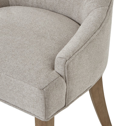 Brockham Oatmeal Twill Dining Chair - Skandi London