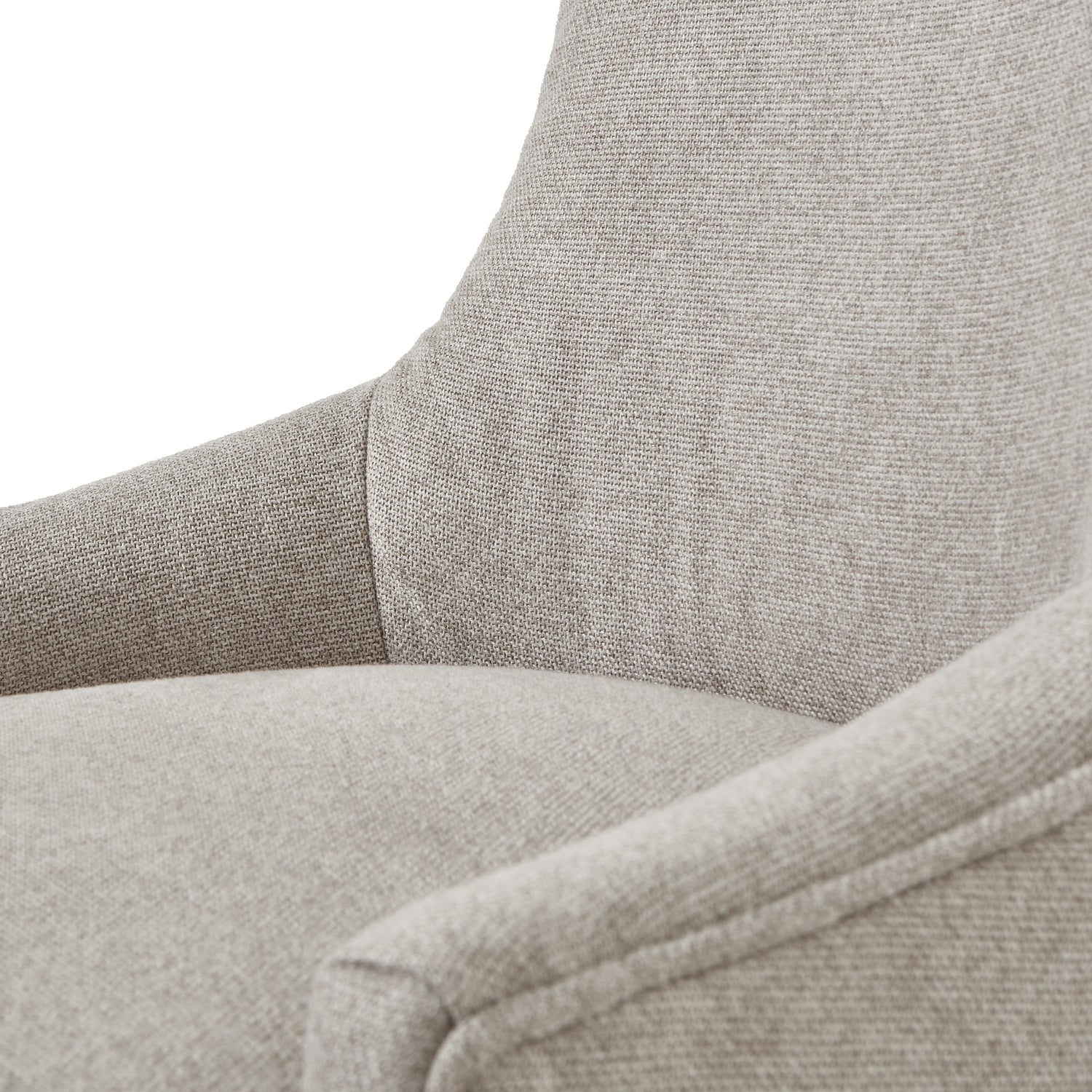 Brockham Oatmeal Twill Dining Chair - Skandi London