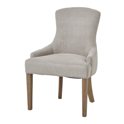 Brockham Oatmeal Twill Dining Chair - Skandi London