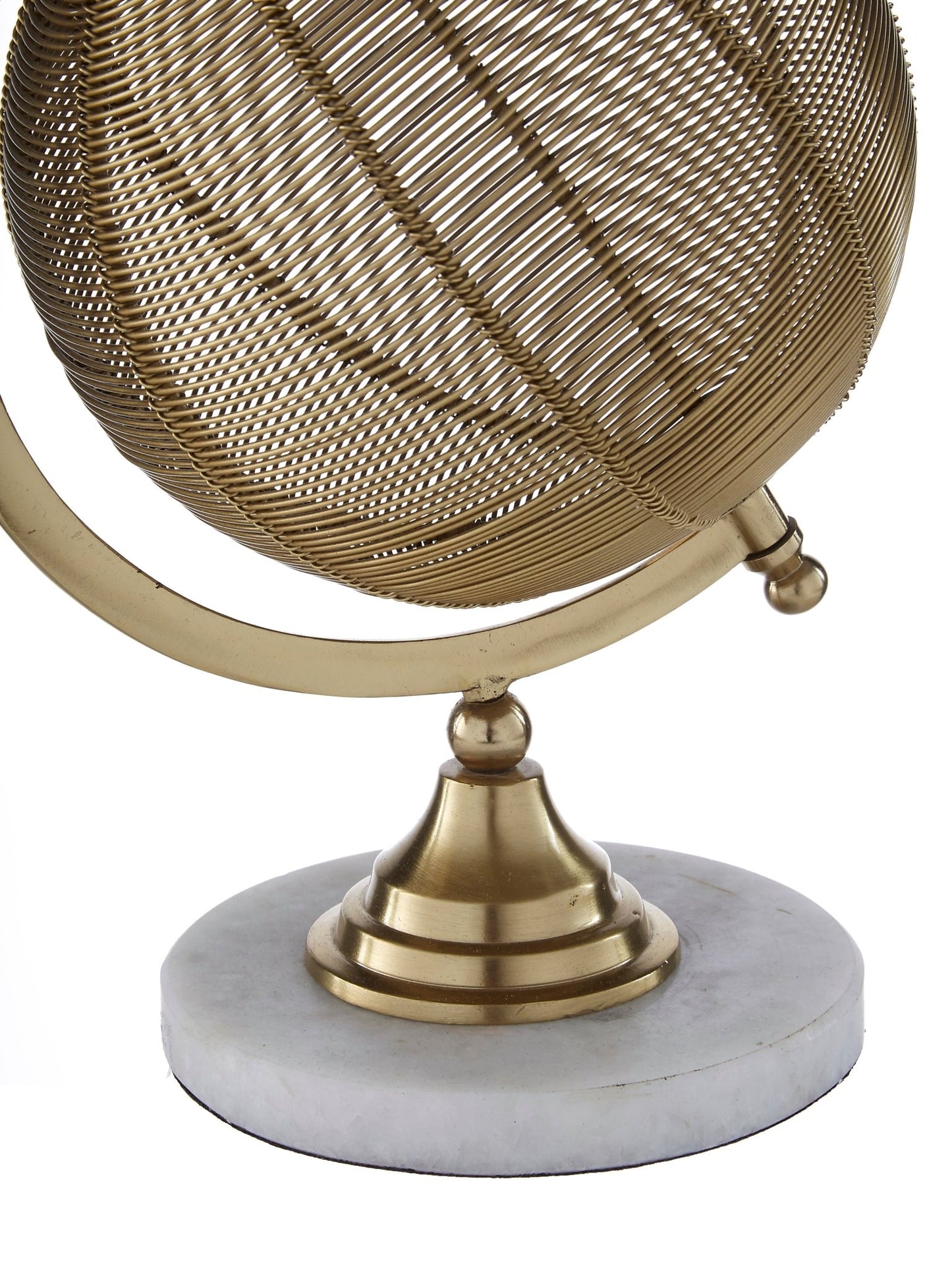 Kallan Wire Globe With Marble Base - Skandi London