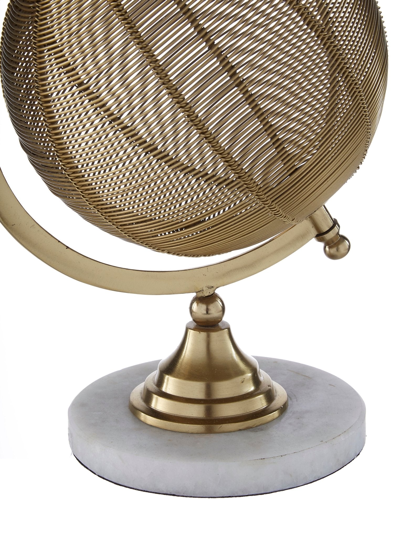 Kallan Wire Globe With Marble Base - Skandi London
