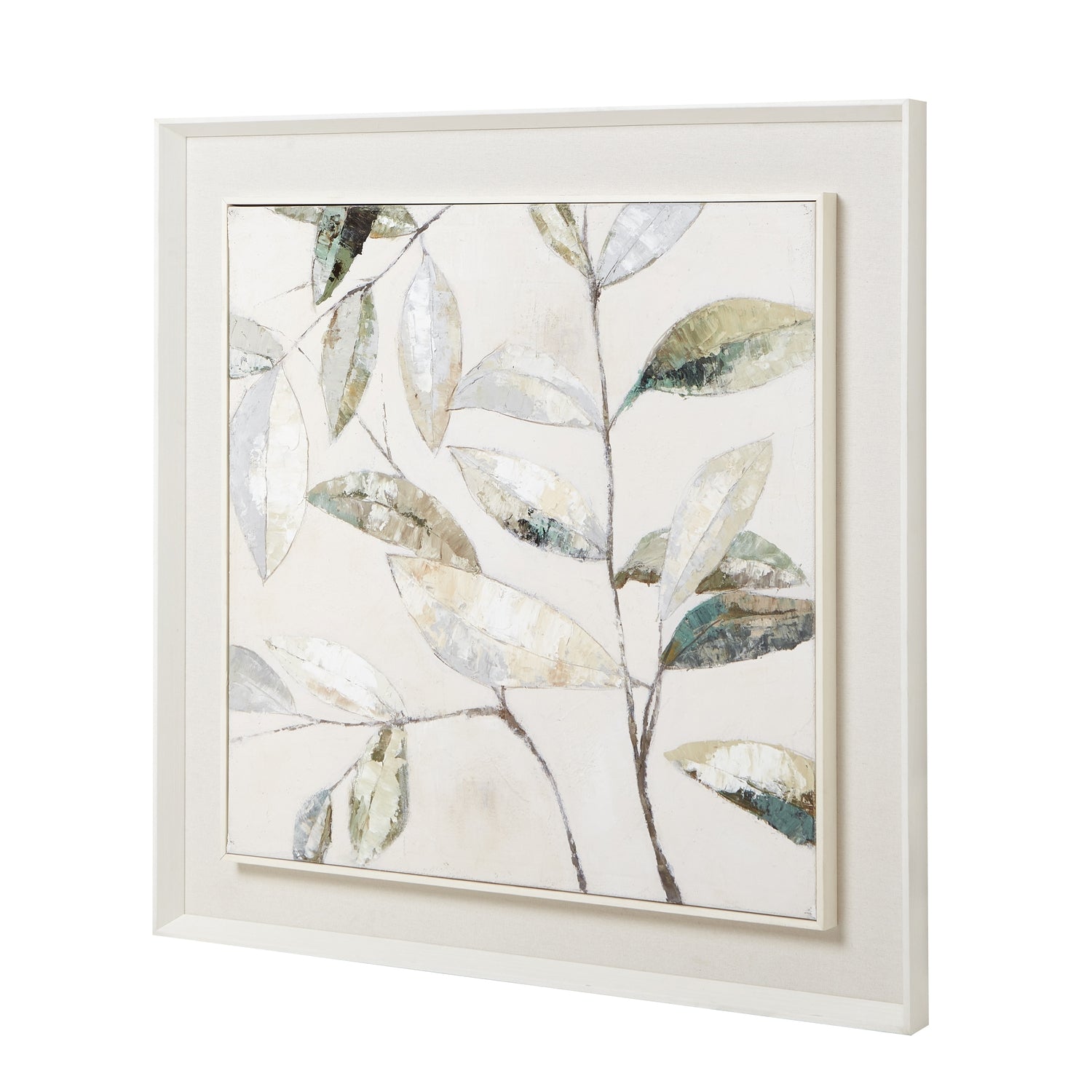 Dolce Dapple Leaf Framed Painting On Canvas - Skandi London