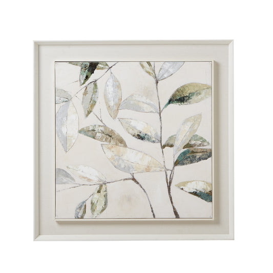 Dolce Dapple Leaf Framed Painting On Canvas - Skandi London