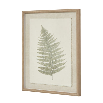 Bracken Art On Texture - Torn Paper With Beaded Frame - Skandi London