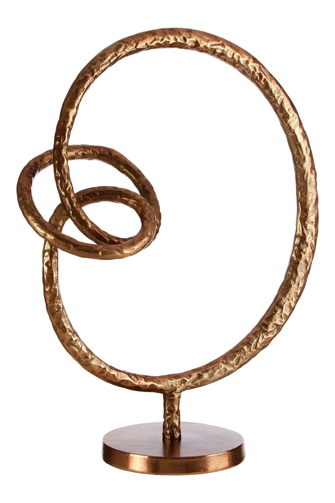 Knut Round Rough Bronze Sculpture - Skandi London