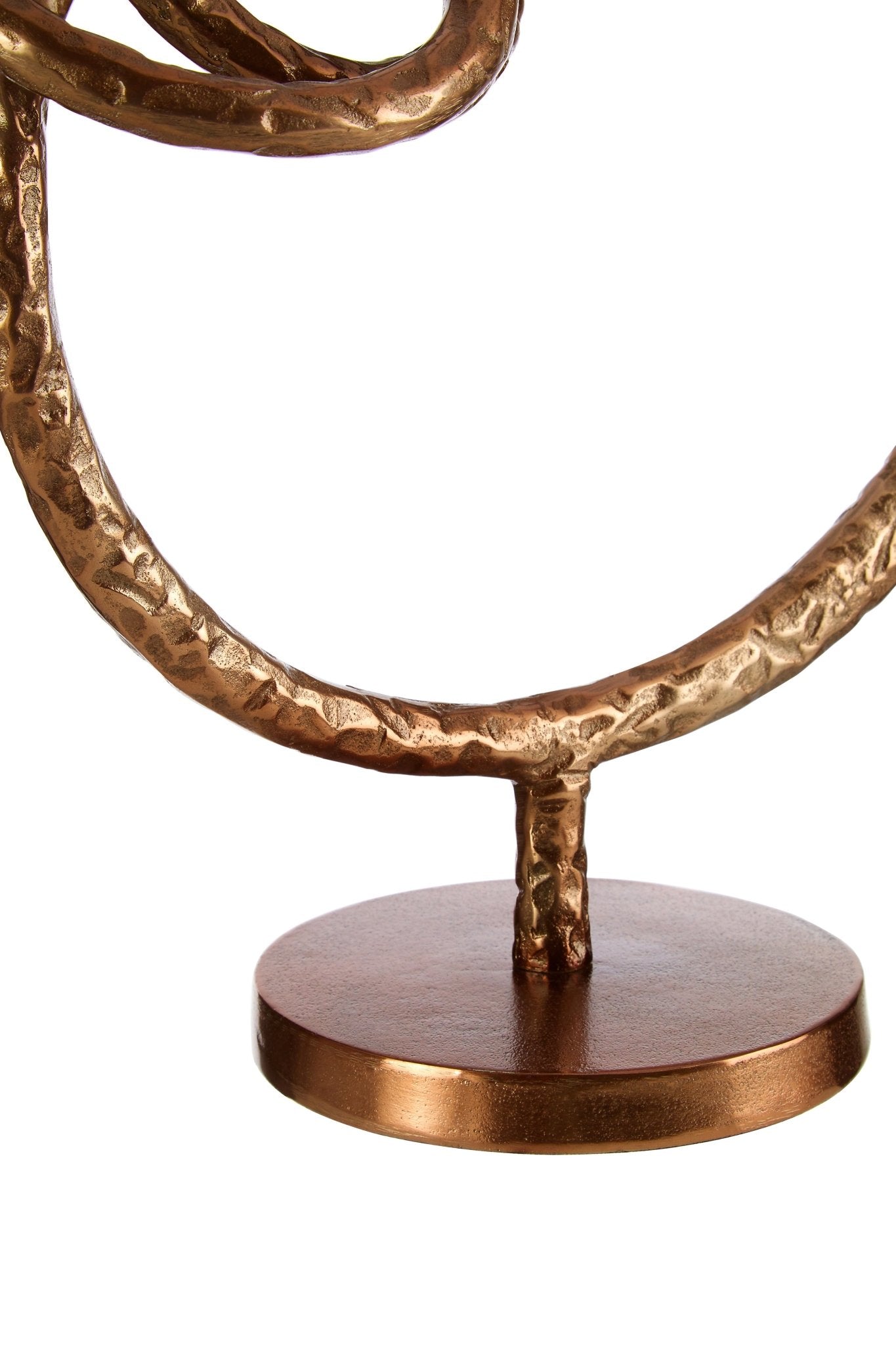 Knut Round Rough Bronze Sculpture - Skandi London