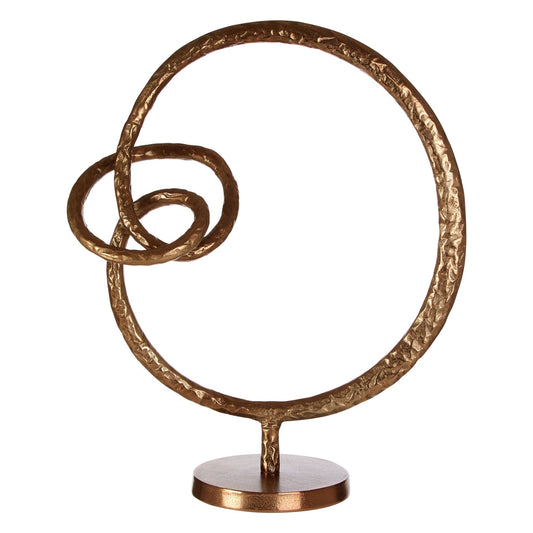 Knut Round Rough Bronze Sculpture - Skandi London