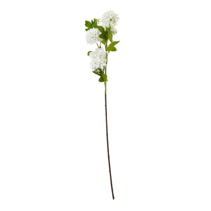 Cream Snowball Viburnum Spray - Skandi London