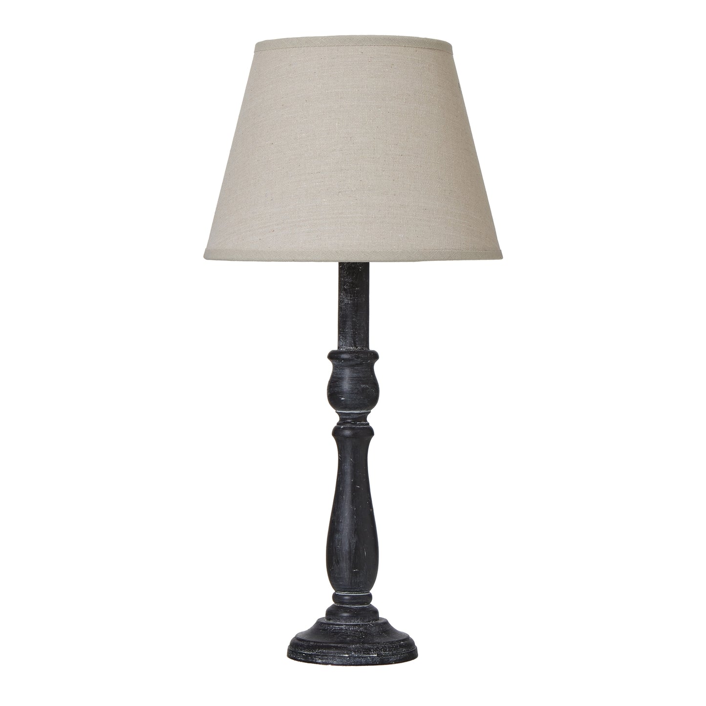 Ravenna Column Table Lamp With Linen Shade - Skandi London