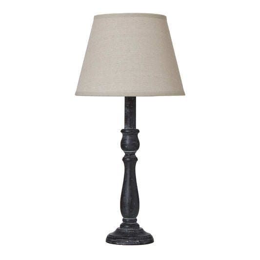 Ravenna Column Table Lamp With Linen Shade - Skandi London