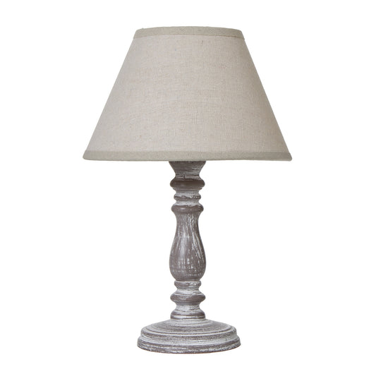 Setia Column Table Tamp With Linen Shade - Skandi London