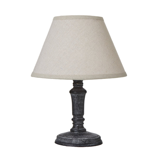 Palmyra Column Table Tamp With Linen Shade - Skandi London
