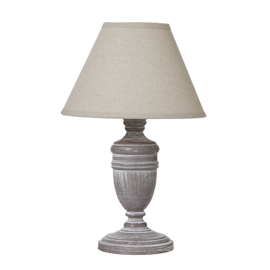 Metis Urn Table Lamp With Linen Shade - Skandi London