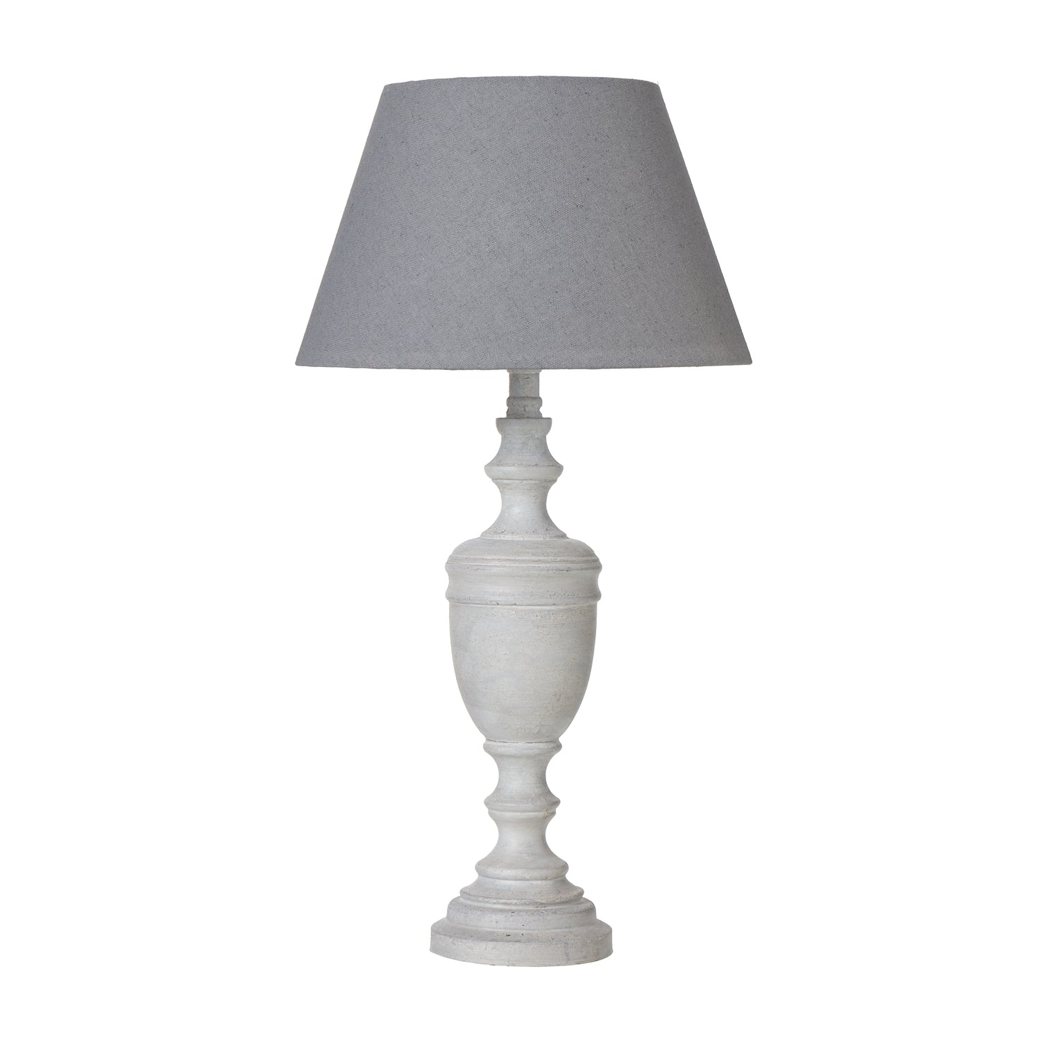 Lentia Urn Table Lamp With Linen Shade - Skandi London