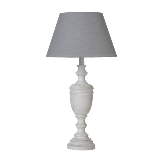 Lentia Urn Table Lamp With Linen Shade - Skandi London