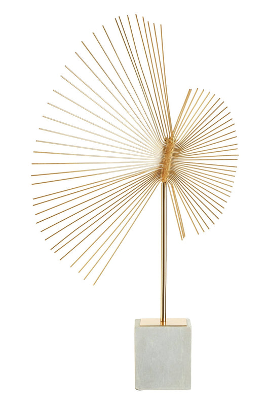 Kaspar Gold Finish Spiral Sculpture - Skandi London