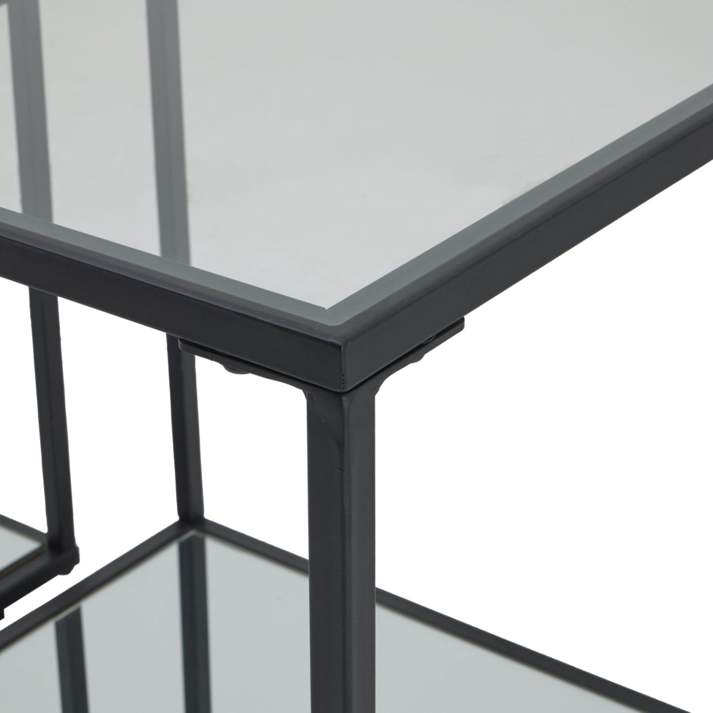 Lennox Black Framed Set Of 2 Side Tables - Skandi London