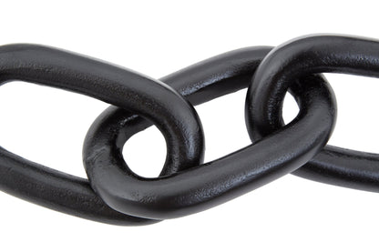 Maja Large Black Aluminium Chain Sculpture - Skandi London