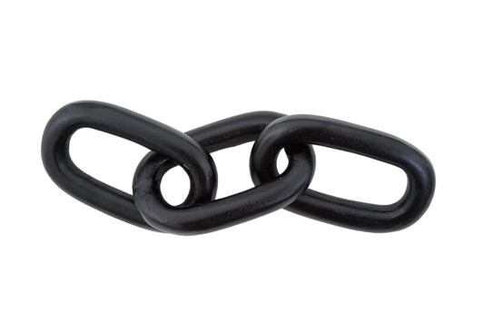 Maja Large Black Aluminium Chain Sculpture - Skandi London