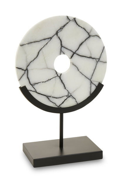 Joakim Marble Sculpture On Iron Stand - Skandi London
