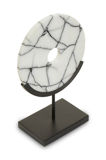 Joakim Marble Sculpture On Iron Stand - Skandi London