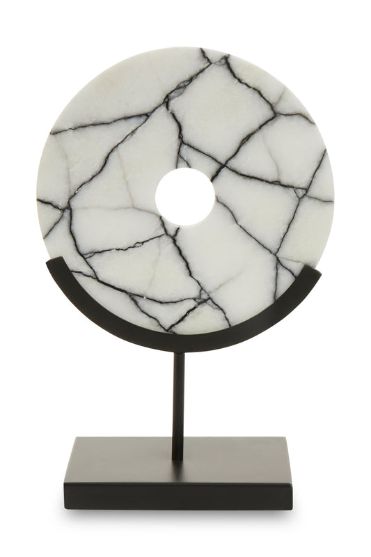 Joakim Marble Sculpture On Iron Stand - Skandi London