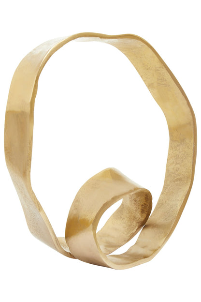 Maja Gold Finish Knot Sculpture - Skandi London