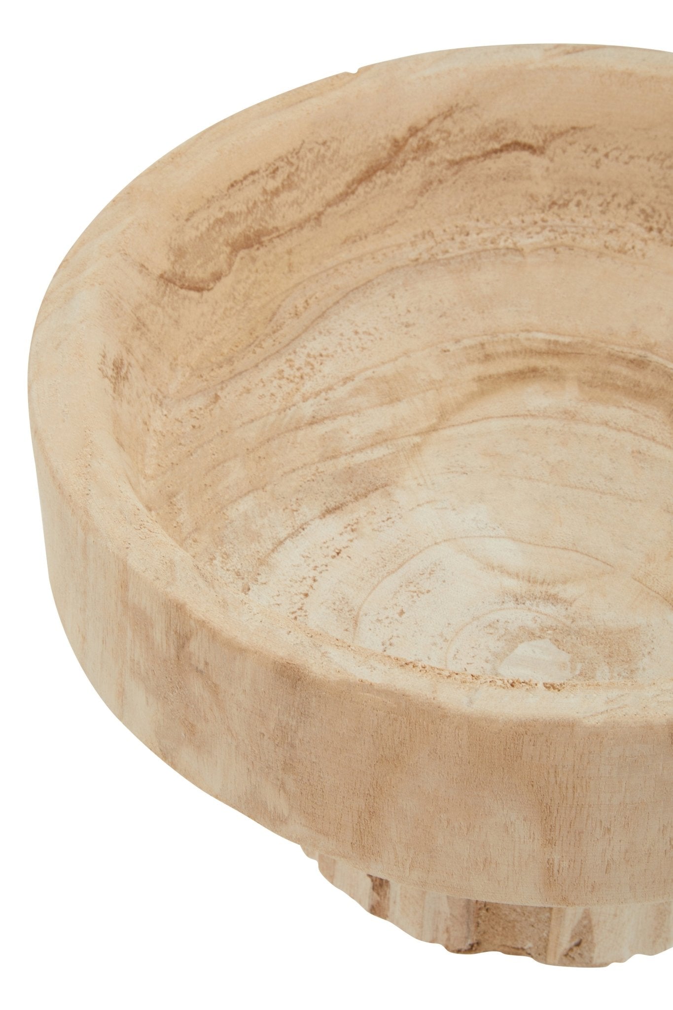 Annika Natural Engraved Round Bowl - Skandi London