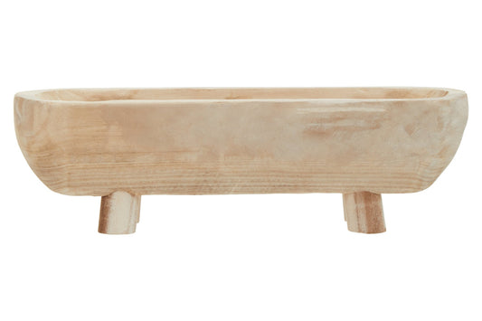 Annika Natural Oval Decorative Dough Bowl - Skandi London