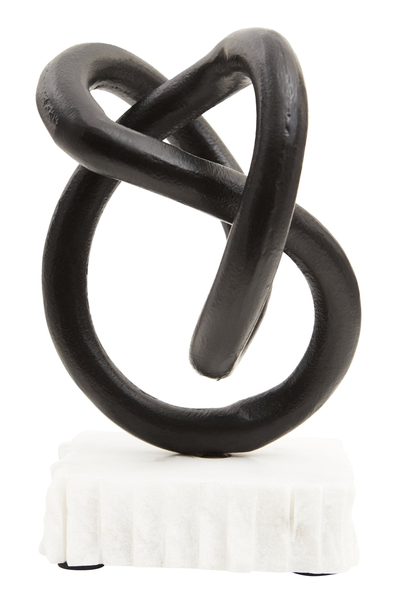 Kaspar Matt Black Knot Sculpture - Skandi London