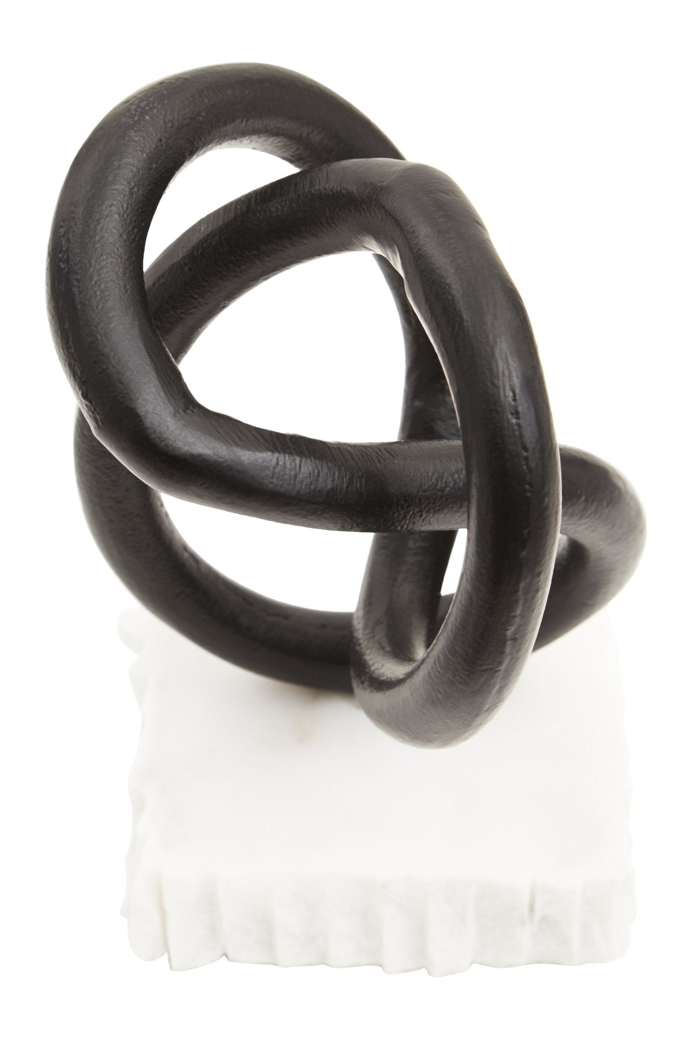 Kaspar Matt Black Knot Sculpture - Skandi London