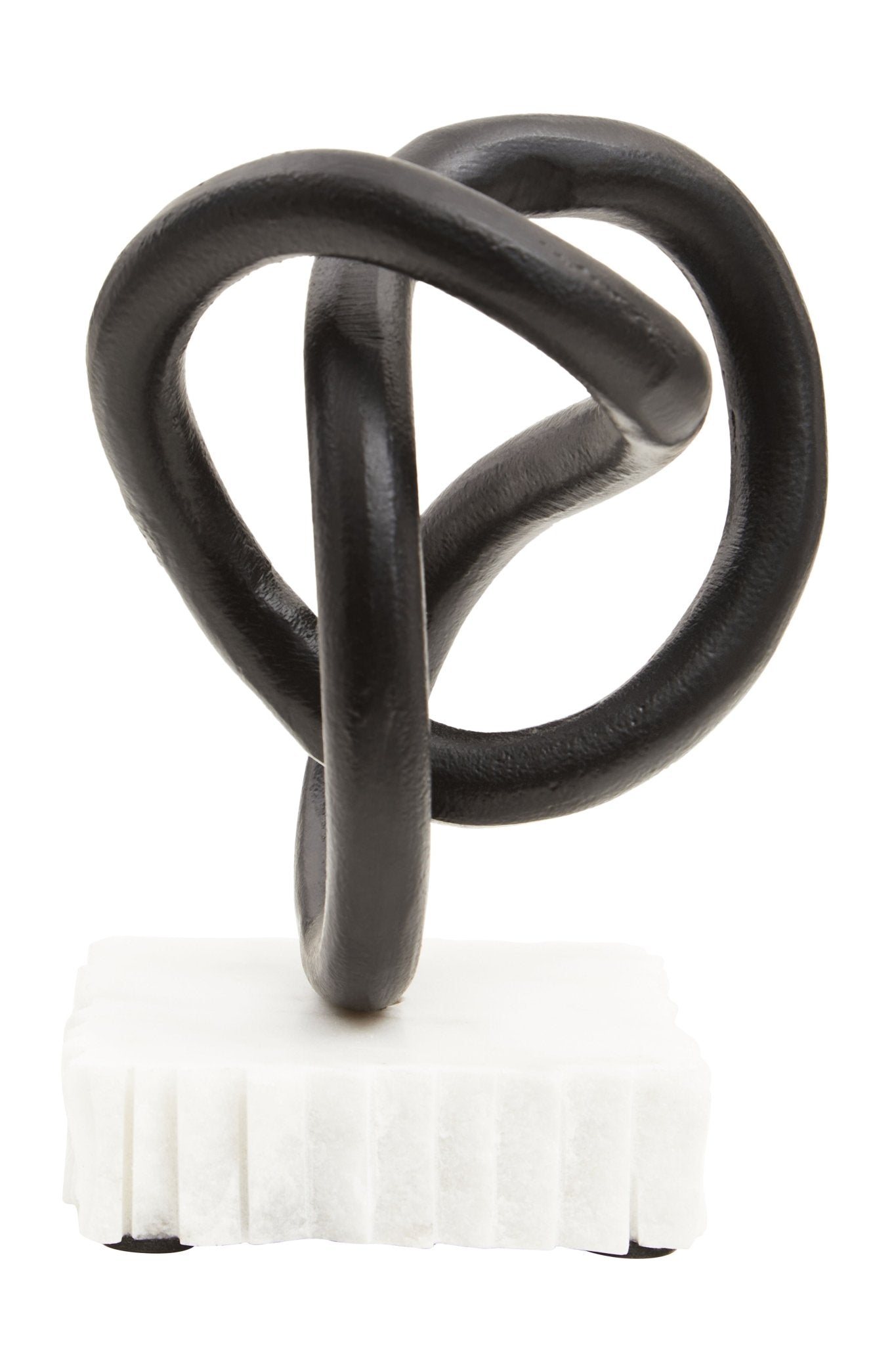 Kaspar Matt Black Knot Sculpture - Skandi London