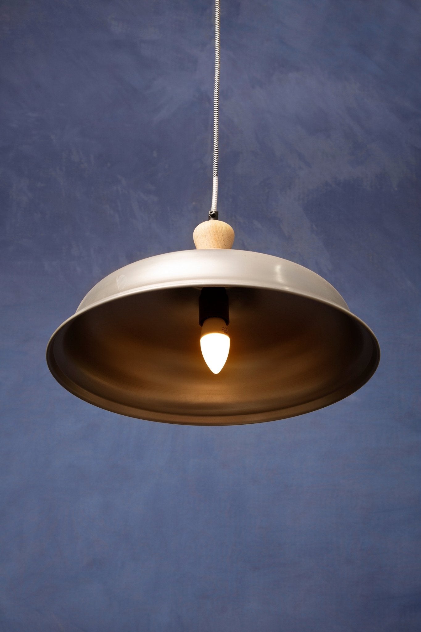 Latham Small Pendant Light with Zinc Finish - Skandi London