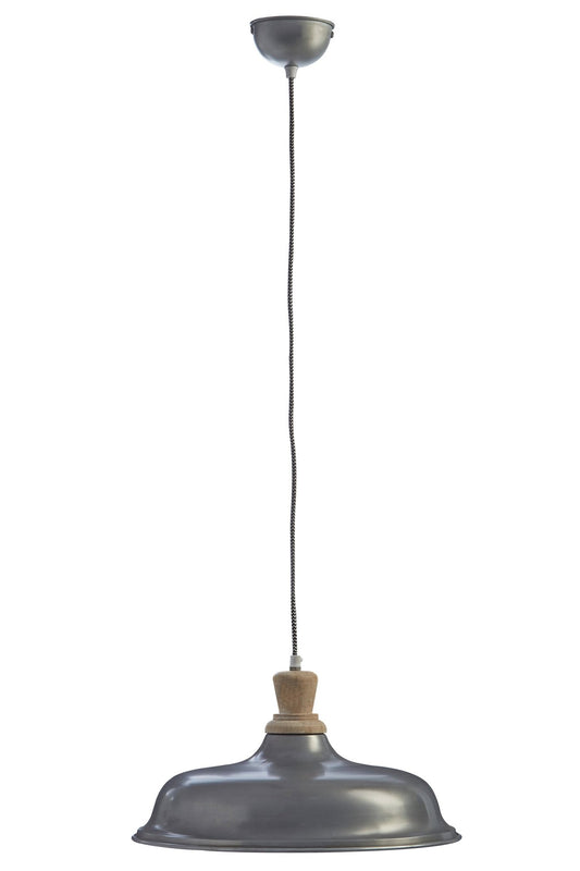 Latham Small Pendant Light with Zinc Finish - Skandi London