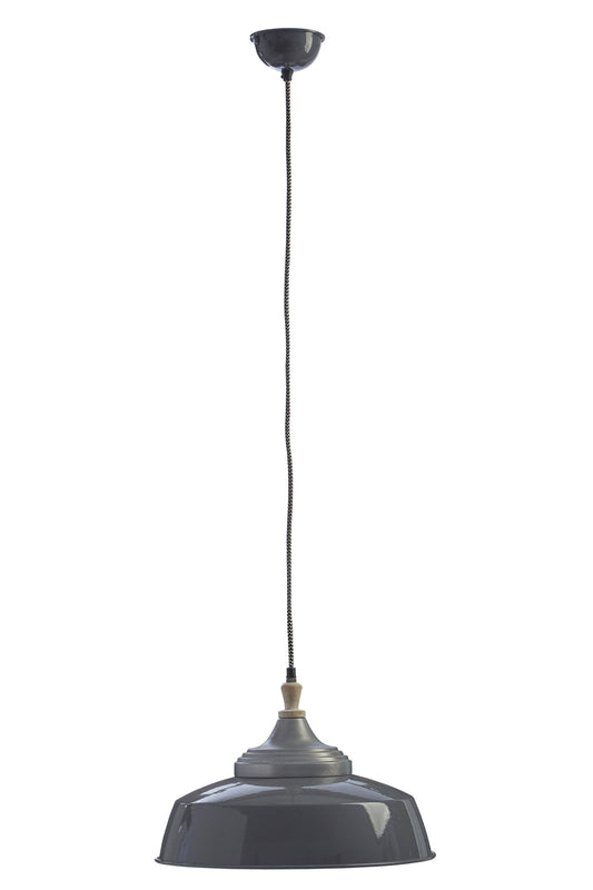 Latham Grey Large Pendant Light - Skandi London