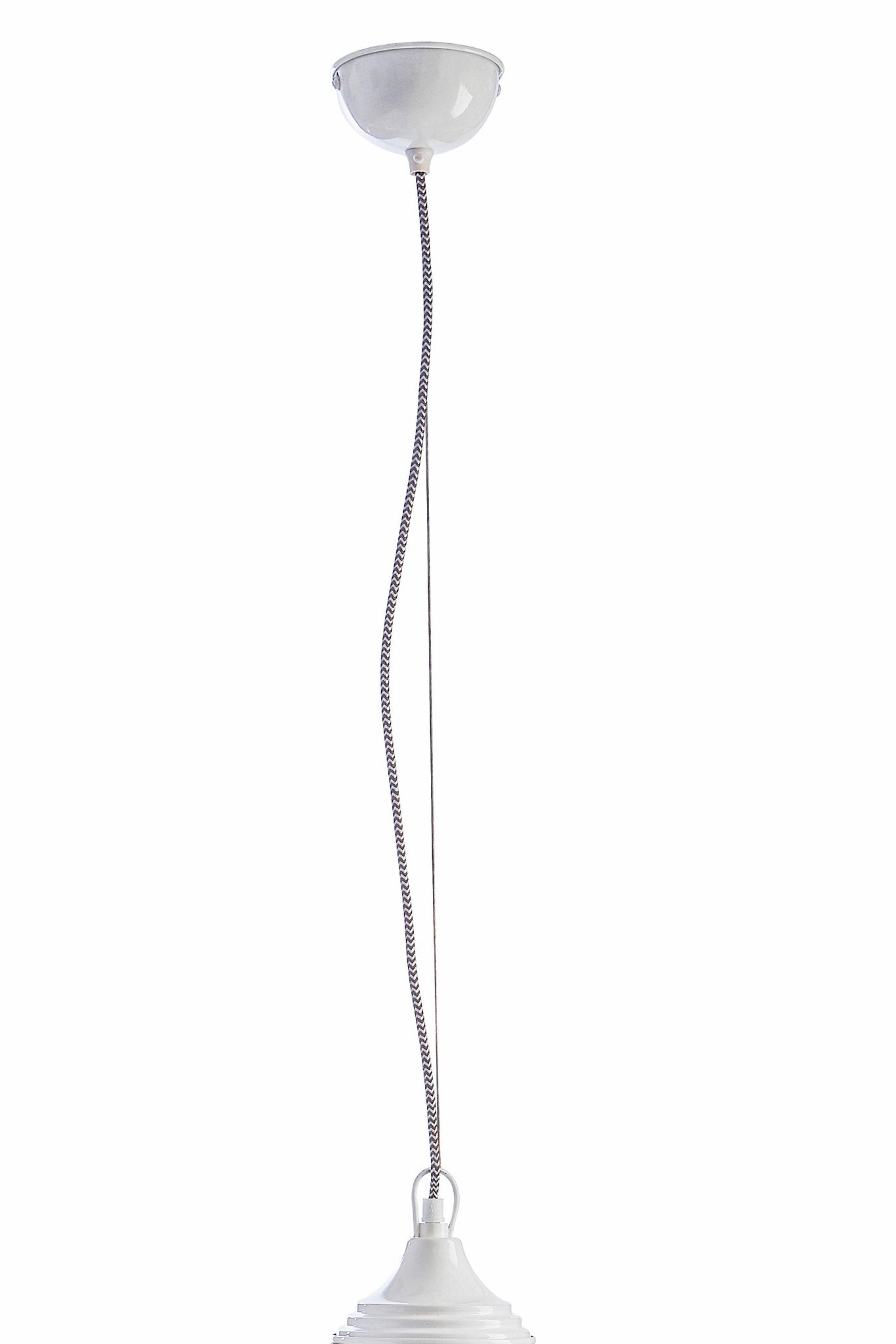 Latham Large White Bell Shaped Pendant Light - Skandi London