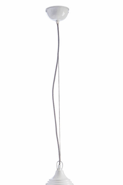Latham Large White Bell Shaped Pendant Light - Skandi London